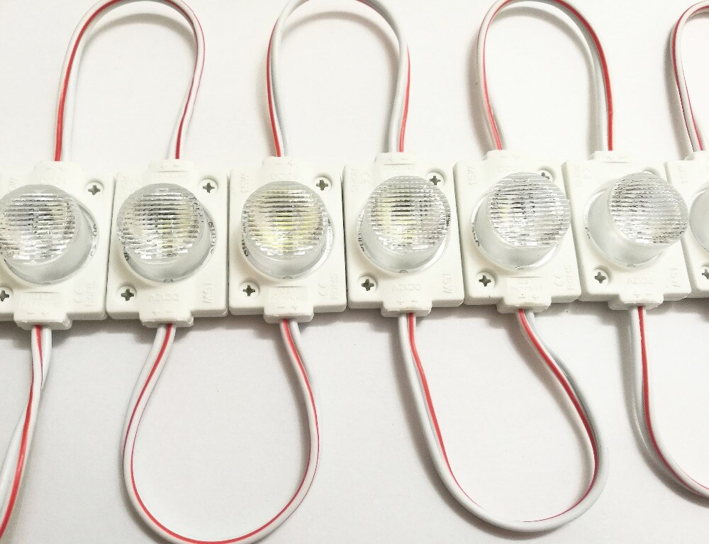 20pcs DC12V high power Waterproof LED Module with injection len (1LED, white, 1.5W) for Double-sided Lightbox high brightness B