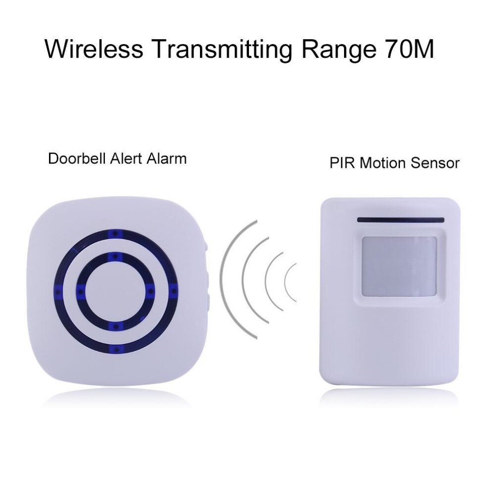Wireless Digital Doorbell with PIR Sensor Infrared Detector Induction Alarm Door Bell Home Security Brand