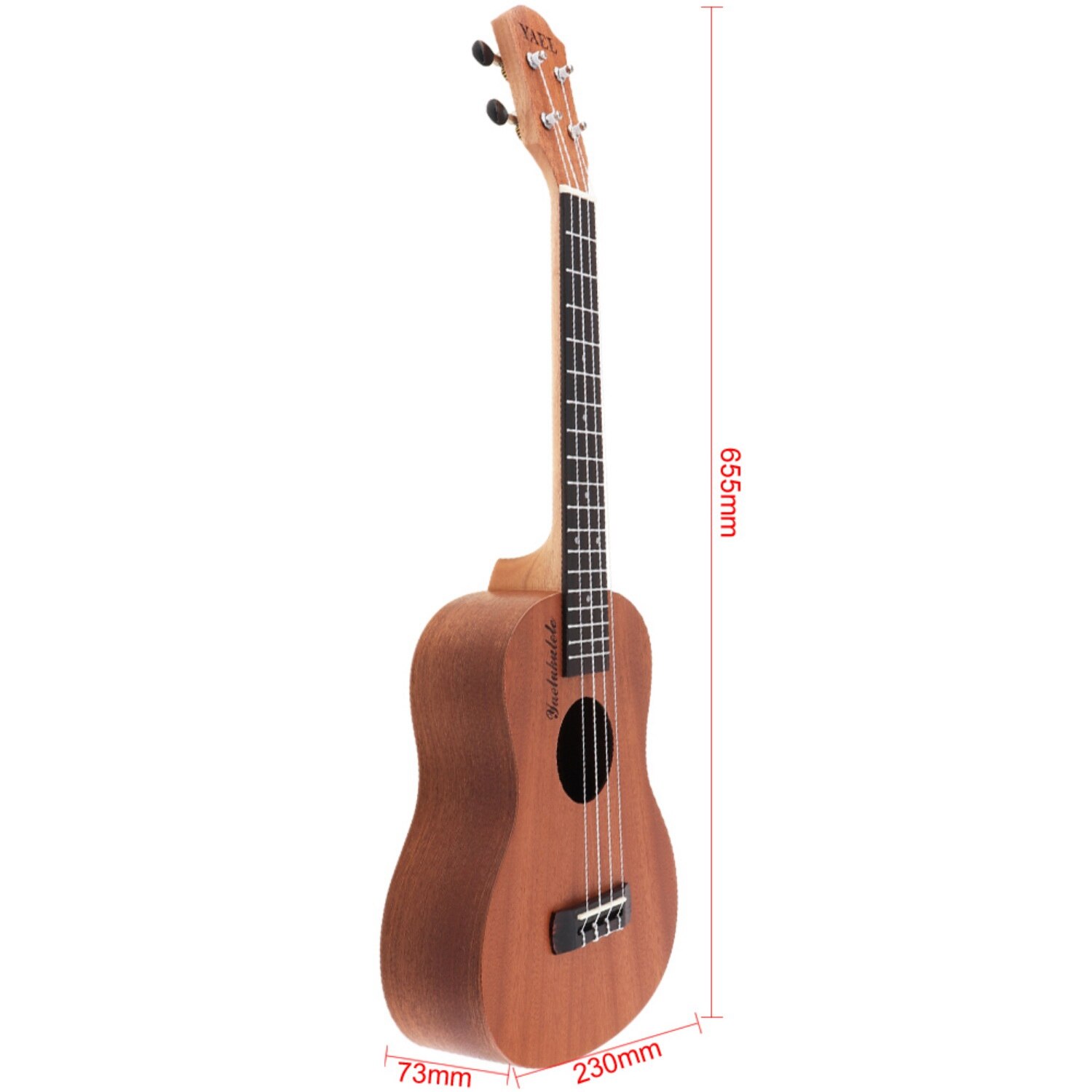 -2x 26 Inch/23 Inch Ukulele Akoestische Gitaar Sapele Hout Ukulele Hawaii 4 Snarige Gitaar