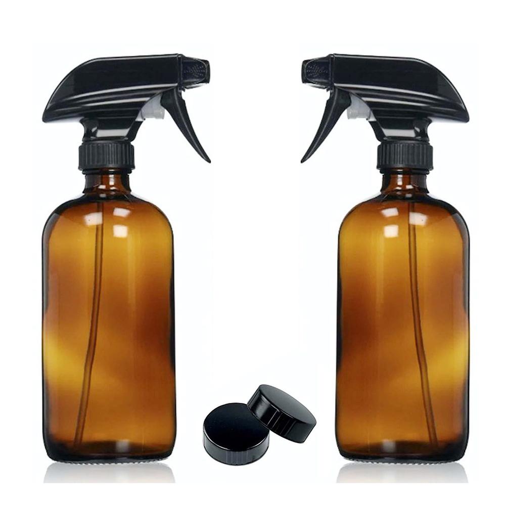 2 x 500 ml bærbare ravglas salon sprayflasker hårklipning stor tom tåge sprøjtebeholder rejse genopfyldelig flaske
