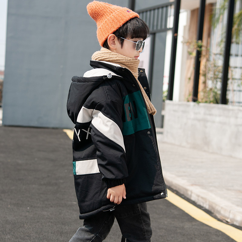 Herfst Winter Kids Jas Voor Grote Jongens Kinderen Kleding Mode Hooded Warm Bovenkleding Windjack 5 6 8 10 12 13 Jaar Oud