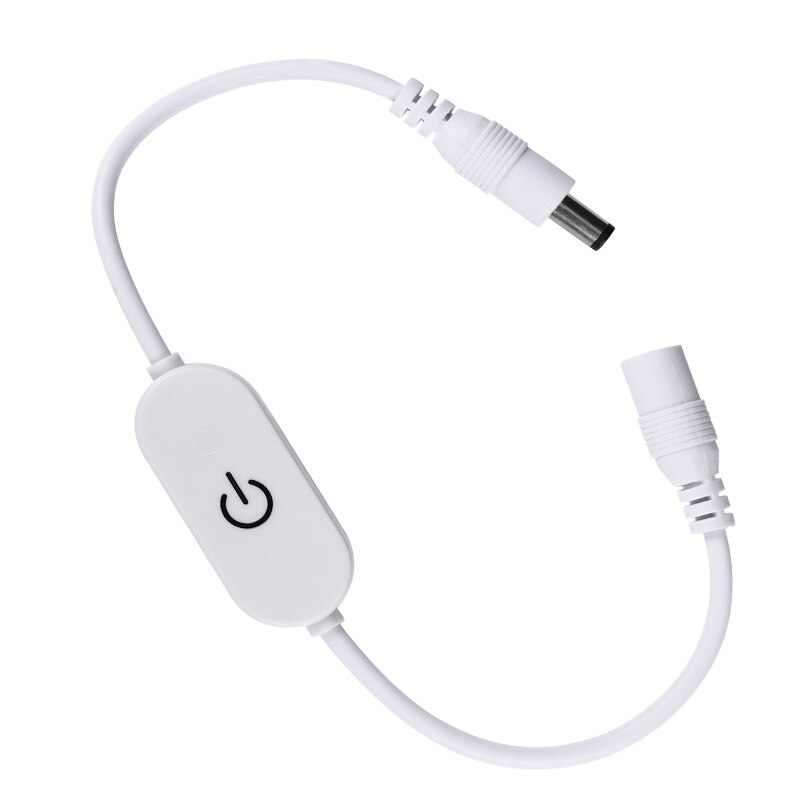 Led strip touch lysdæmper lysstyrke kontrol led lysdæmper kontakt 1 taster lysdæmper med memory funktion 12v-24v lys kontakt justering