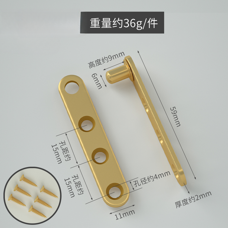 2 sets of brass upper and lower pivot hinges retro redwood door one line invisible hinge Woodworking Furniture Hinge: silver