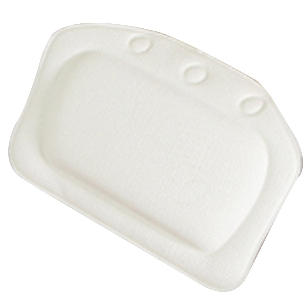 Hem badkudde nackstöd bastu rum pvc nackstöd avslappning badrum axel salong spa hotell skumfyllning för badkar mjuk: Vit