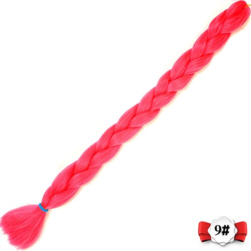 20 farve syntetiske flette hår extensions 82 tommer 165g/ pakke lange jumbo fletninger hæklet hår bulk houyan: #22