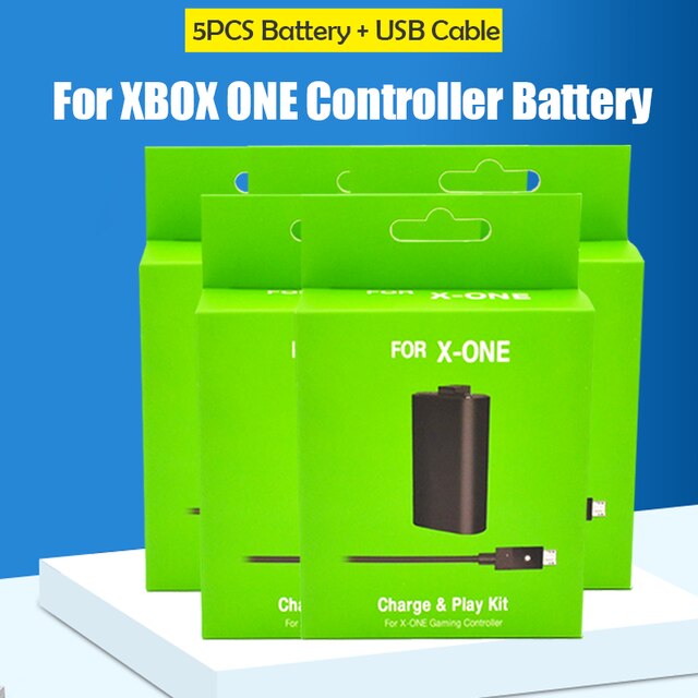 1-10PCS Rechargeable Battery Pack With 2.75m USB Charging Cable For Xbox One ONES/X Wireless Game Controller Replacement Battery: 5PCS