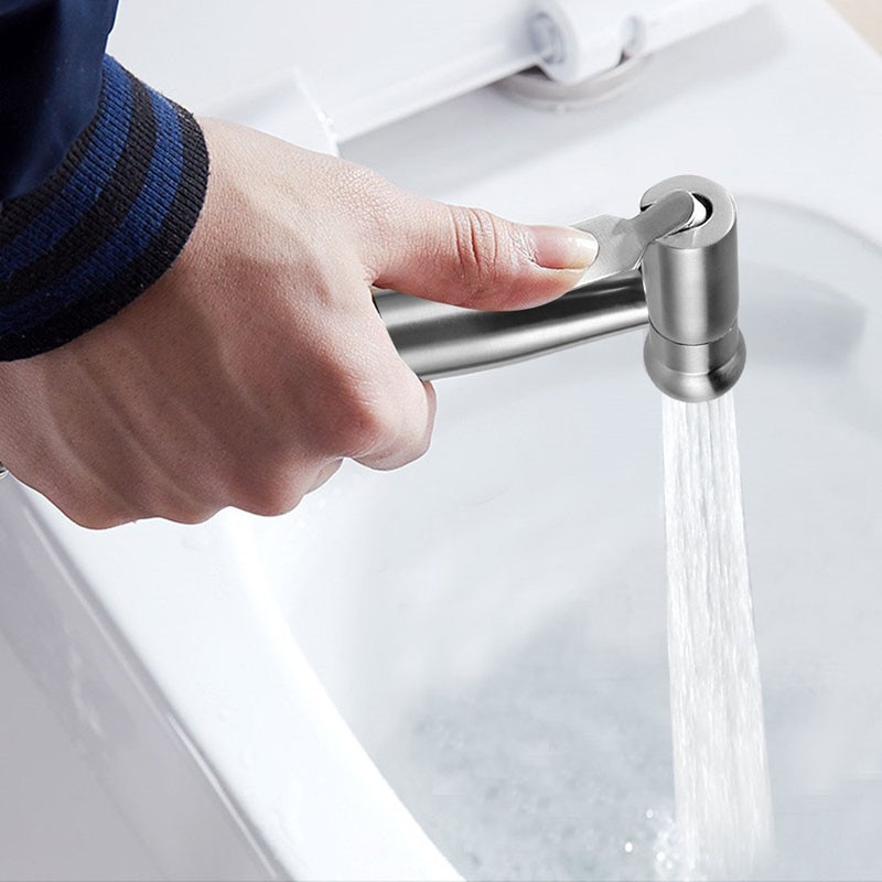 304 rustfrit stål bidet bruser sprøjte til toilet vask toilet sæde håndholdt bruser bidet hoved toilet shattaf bidet lavement anal