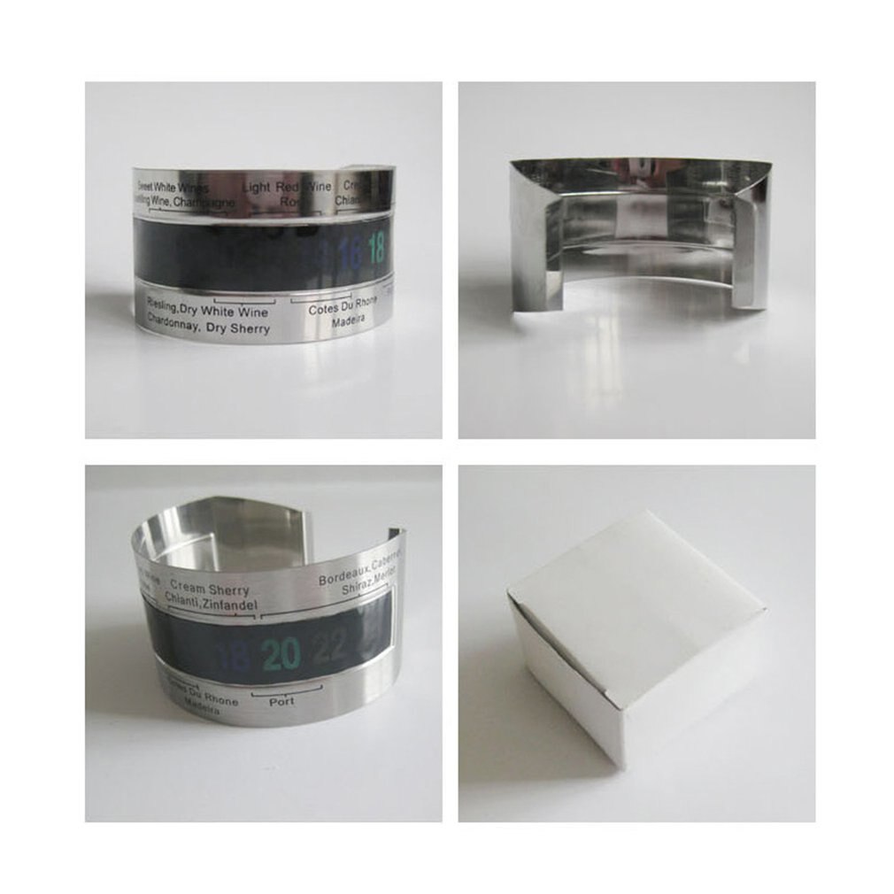 Red Wine Thermometer Color Changing Thermometer Sticker LCD Color Changing Temperature Sticker for Wine