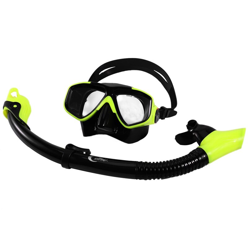 Yon Sub Professionele Duikbril Snorkel Anti-Fog Bril Bril Set Zwemmen Apparatuur Snorkel Beademingsbuis Eye Protector: Yellow