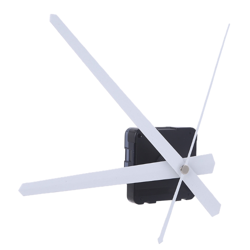 Diy Quartz Wandklok Bewegingsmechanisme Wijzers Batterij Werkende Reparatieonderdelen Set Diy White Pointer