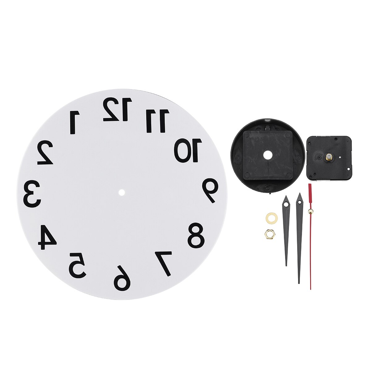 3D DIY Reverse Anti Wall Clock Modern Backwards Time Run Counter Clockwise Wall Watch home decoration