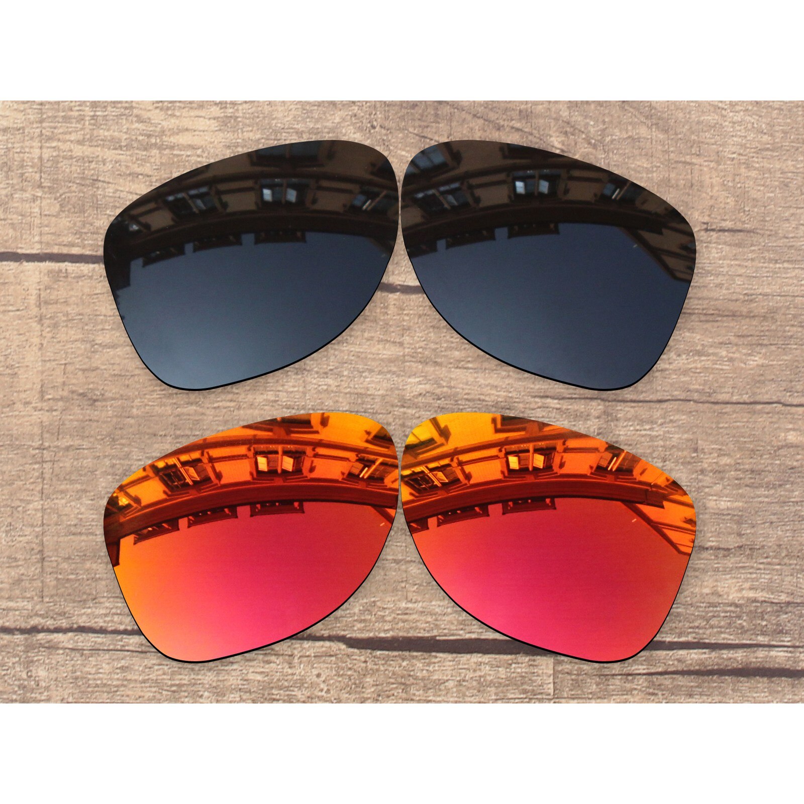 Vonxyz-repuesto de lentes polarizadas, 20 + colores, para marco de-roble XXX x35-six.2 OO9177: Black-Ruby