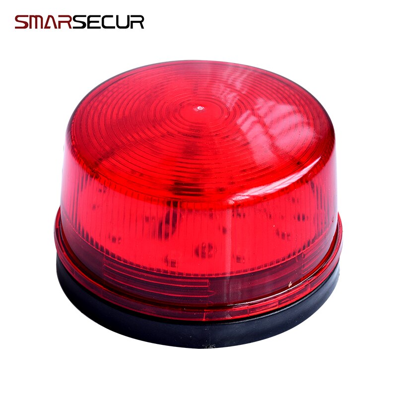 Vandtæt 12v 24vv 220v 120ma sikkert sikkerhed alarm strobe signal sikkerhedsadvarsel rød blinkende led lys til alarm