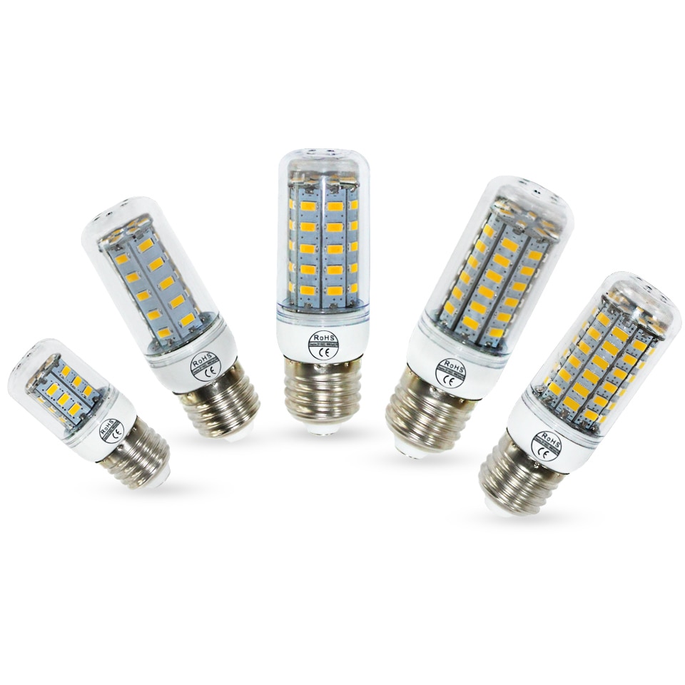 1 teile E27 E14 LED Mais Birne 220 v SMD5730 LED lampe 24 LEDs 36 LEDs 48 LEDs 56 LEDs 69 LEDs Kronleuchter Scheinwerfer für haus ligthting