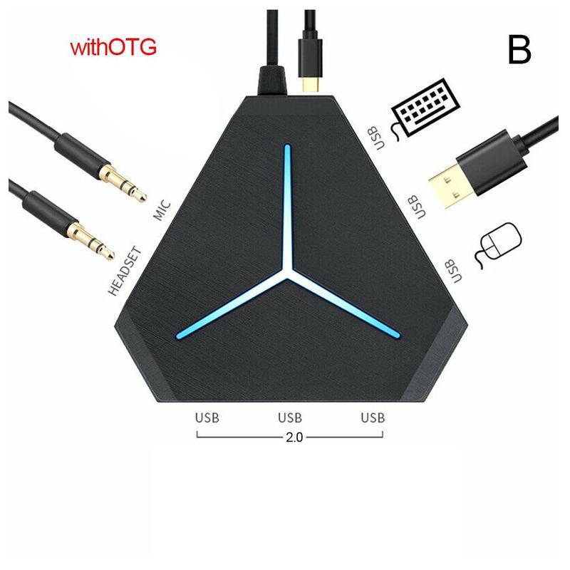 Triangle USB 3.0 HUB Splitter ABS Multi Port Multi Hab expander 4 ports HUB for laptop USB C HUB USB 3.0 HUB: B