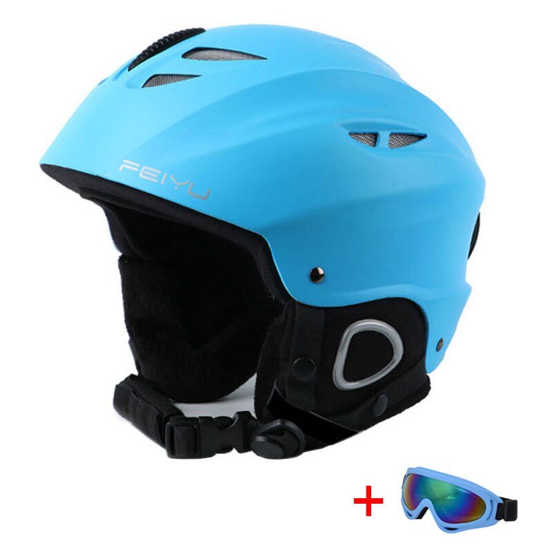 Männer Frauen Ski Sicherheit Helm mit Brille Sport Winddicht skaten Skifahren Helm Warme Atmungsaktive Snowboard Schneemobil Helm