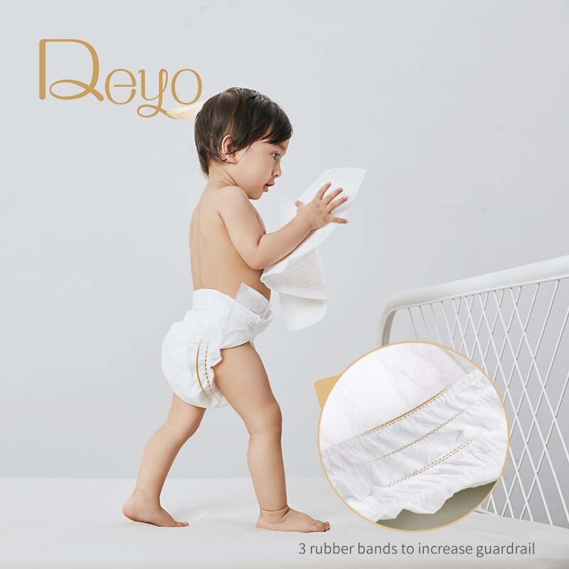 Deyo Hosen Baby Einweg Windel freundlicher 3D Atmungs Babys Windeln Sonde-packung S-XL 2 stücke