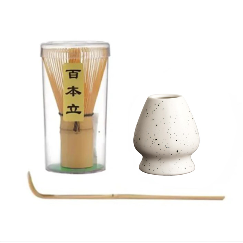 Batidor de té blanco Matcha, utensilios de té para ceremonia japonesa, herramienta de té Chasen de bambú, cepillo de té, exquisito Kit Matcha para juego de té, 1/2/4/6 Uds.: Transparente