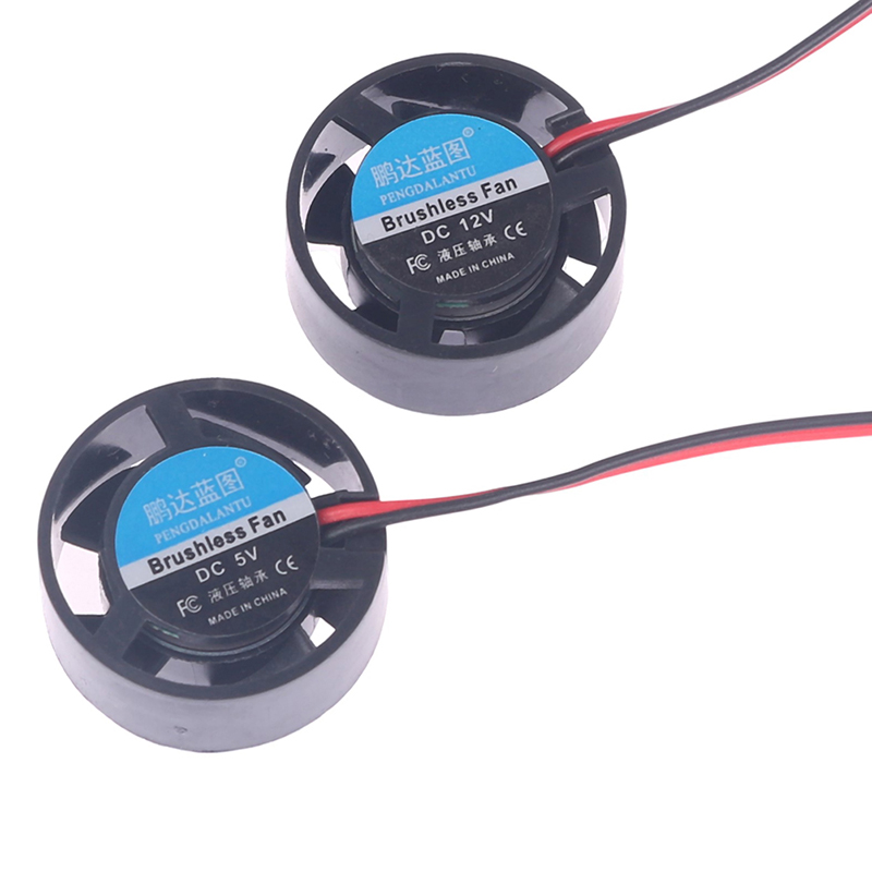 Wysokiej jakości zeszyt mikro wentylator chłodzący 25.5x10mm DC 5V/ 9V 12V 24V okrągły mini robić lampa doprowadziło grzejnik komputerowy nowy