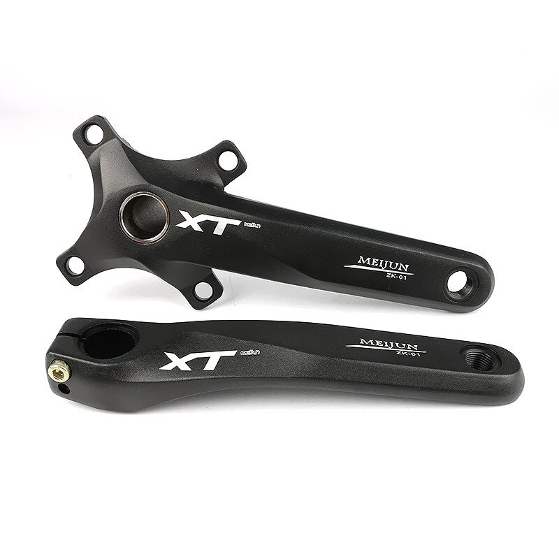 MEIJUN-manivelle de bicyclette à une vitesse, VTT en alliage d'aluminium, XT BCD 104 MM: Black
