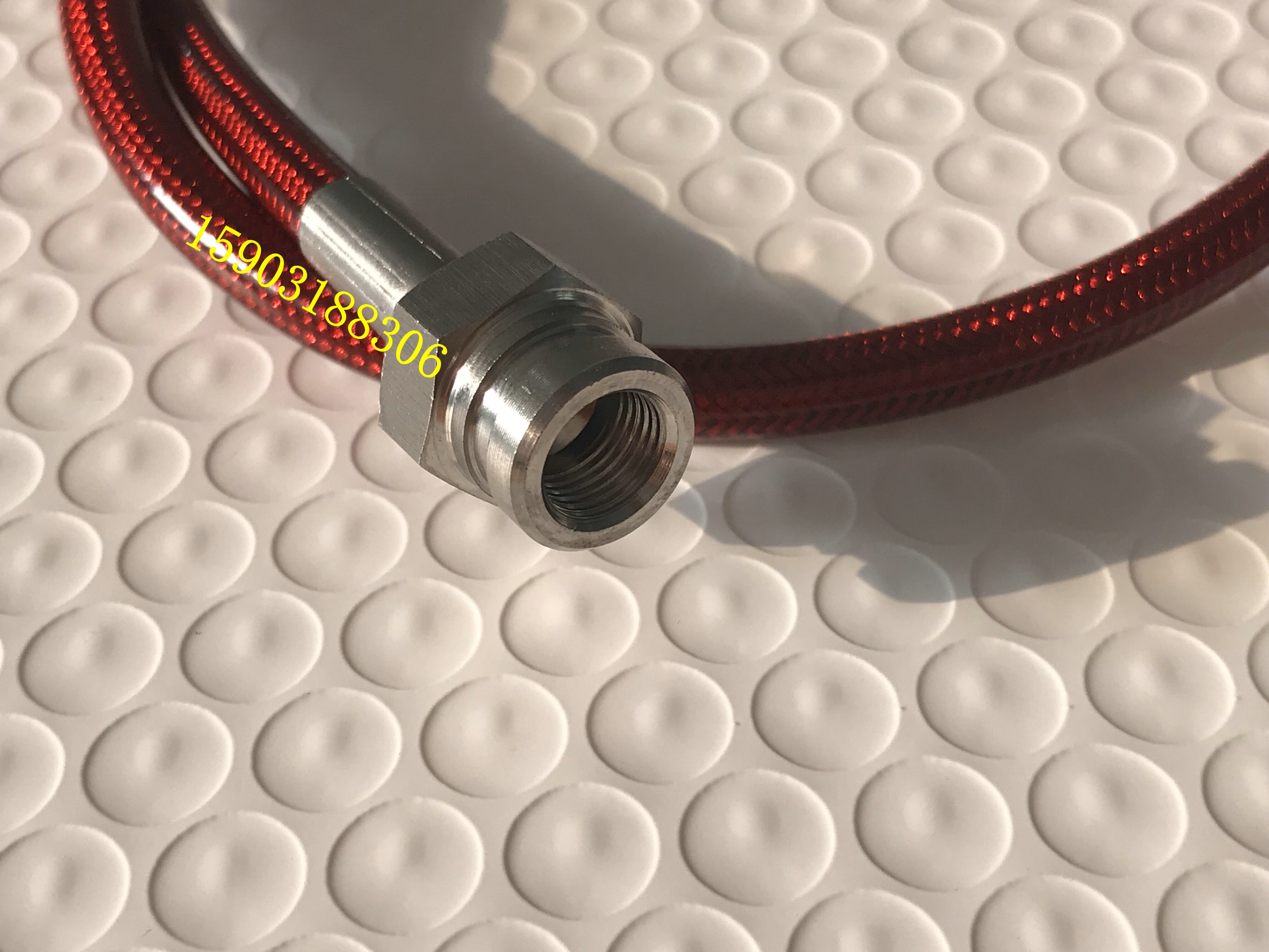 3AN AN3 Auto Brake Hoses Stainless Steel Braided PTFE Covered in PU with Both Side Hexagonal Joint