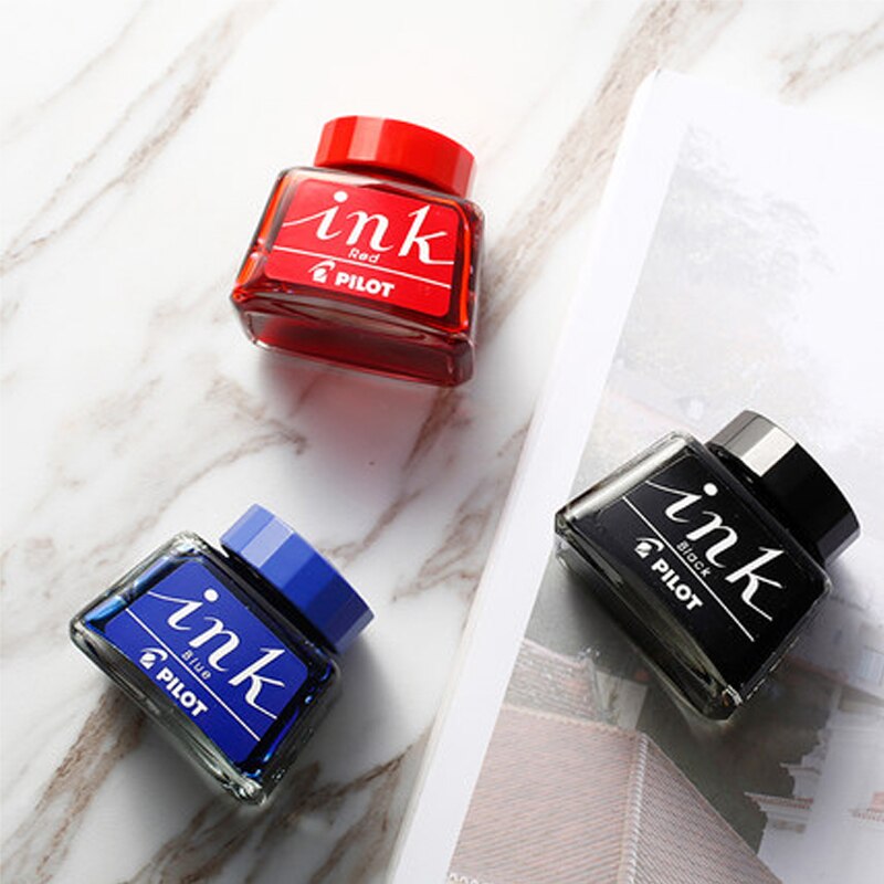 Japan Pilot Non-carbon ink Pens INK-30 Quick-drying dyes Pure color 88G Chaisery Smiley pens available ink 30ml for students