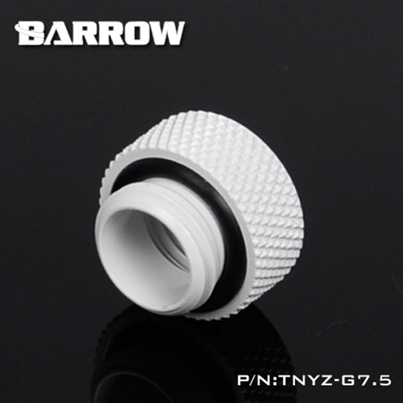 Barrow TNYZ-G7.5, 7.5 Mm Man-vrouw Extender Fittingen, G1/4 Man-vrouw Waterkoeling Fittingen: White