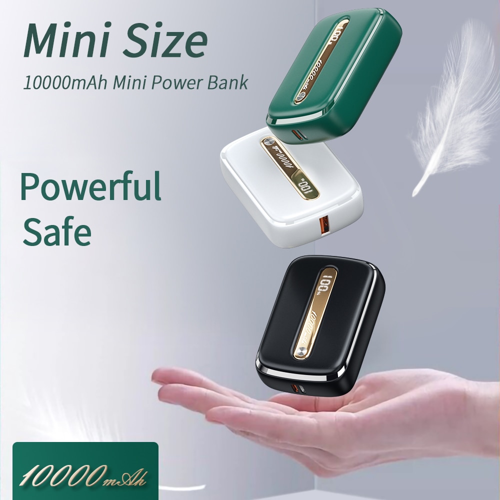 Essager Mini Power Bank 10000 mAh Handy Externe Batterie Ladegerät QC PD 3,0 Für iPhone Xiaomi Tragbare 10000 mAh power