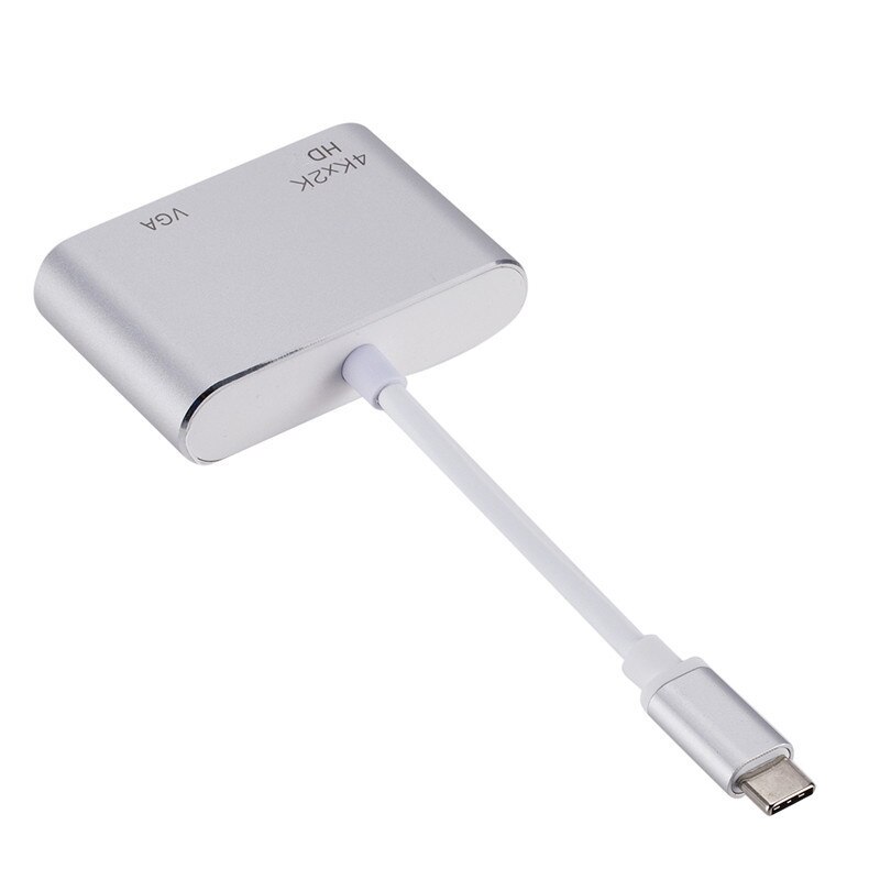 Type Usb-c To HDMI+VGA Same Screen 4K Small Screen To Large Screen Converter USB3.1 TO HDMI VGA