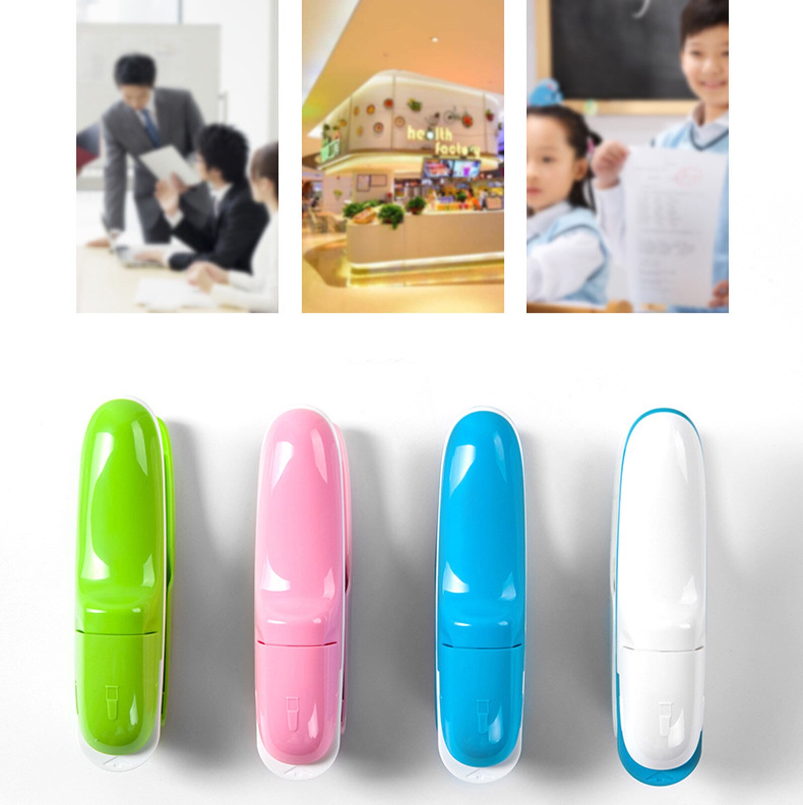 Cute Book Stapleless Non-staple Stapler Stapling Machine Stapler Paper Stapling Stapler Free Staple Needleless Stapler