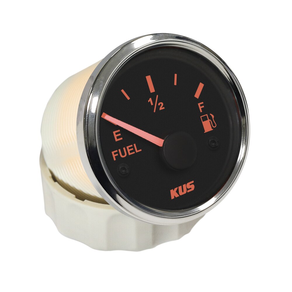 KUS 52mm Universal Fuel Level Meter 0-190ohm 240-33ohm with Backlight 9-32V Fuel Sensor 150mm 175mm 200mm 225m 850mm 900mm
