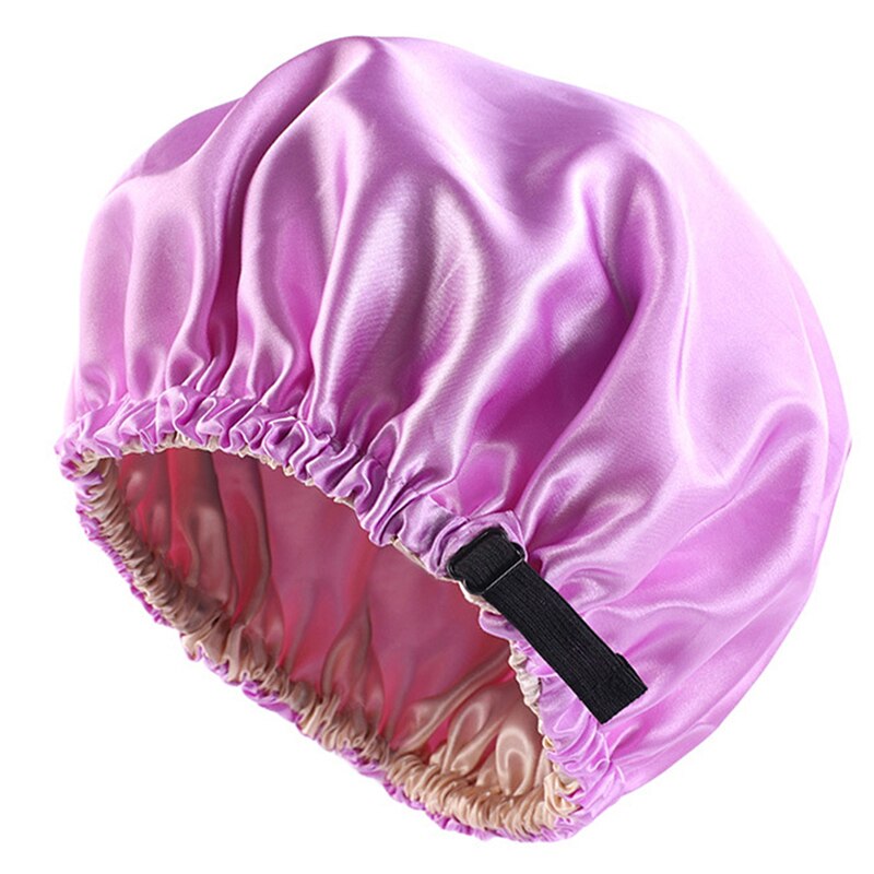 Adjustable Silk Satin Hair Cap For Sleeping Haircare Women Headwear Night Hat: LPP