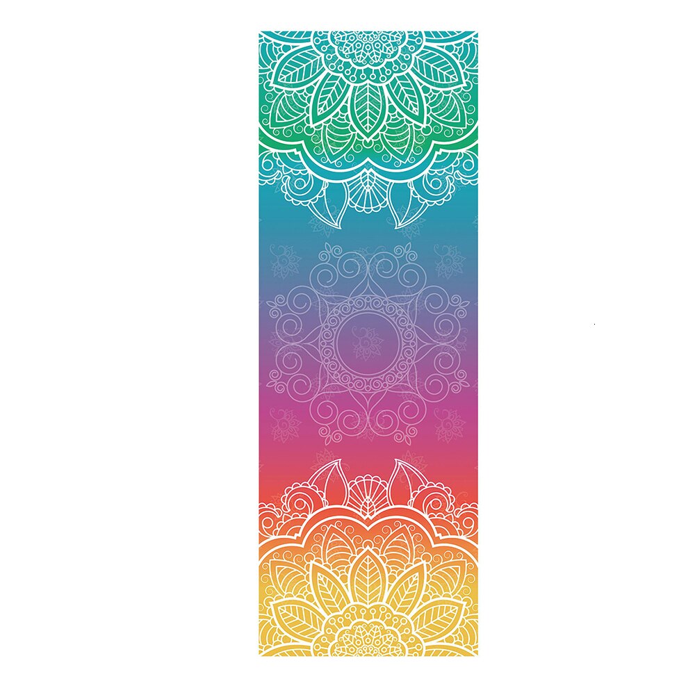 Ręcznik do Jogi 183x63cm - PVC - Lekki 350g - Składany - Sprzęt Fitness: DiamondLatticeM017-4