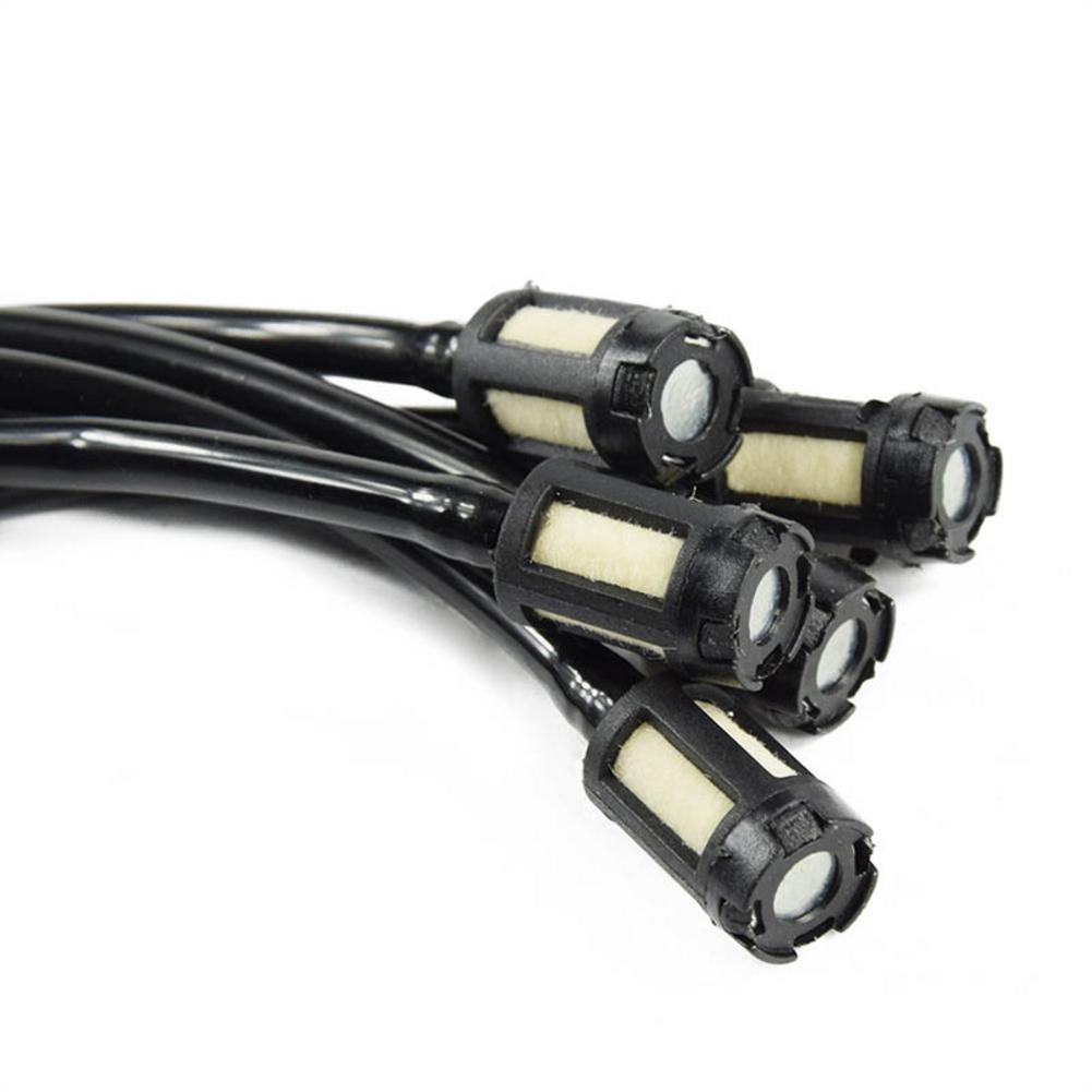 5pc filter olierør kædesav tilbehør plæneklipper græstrimmer brændstoftank filter universal olierør brændstofslange til 139/140/gx35