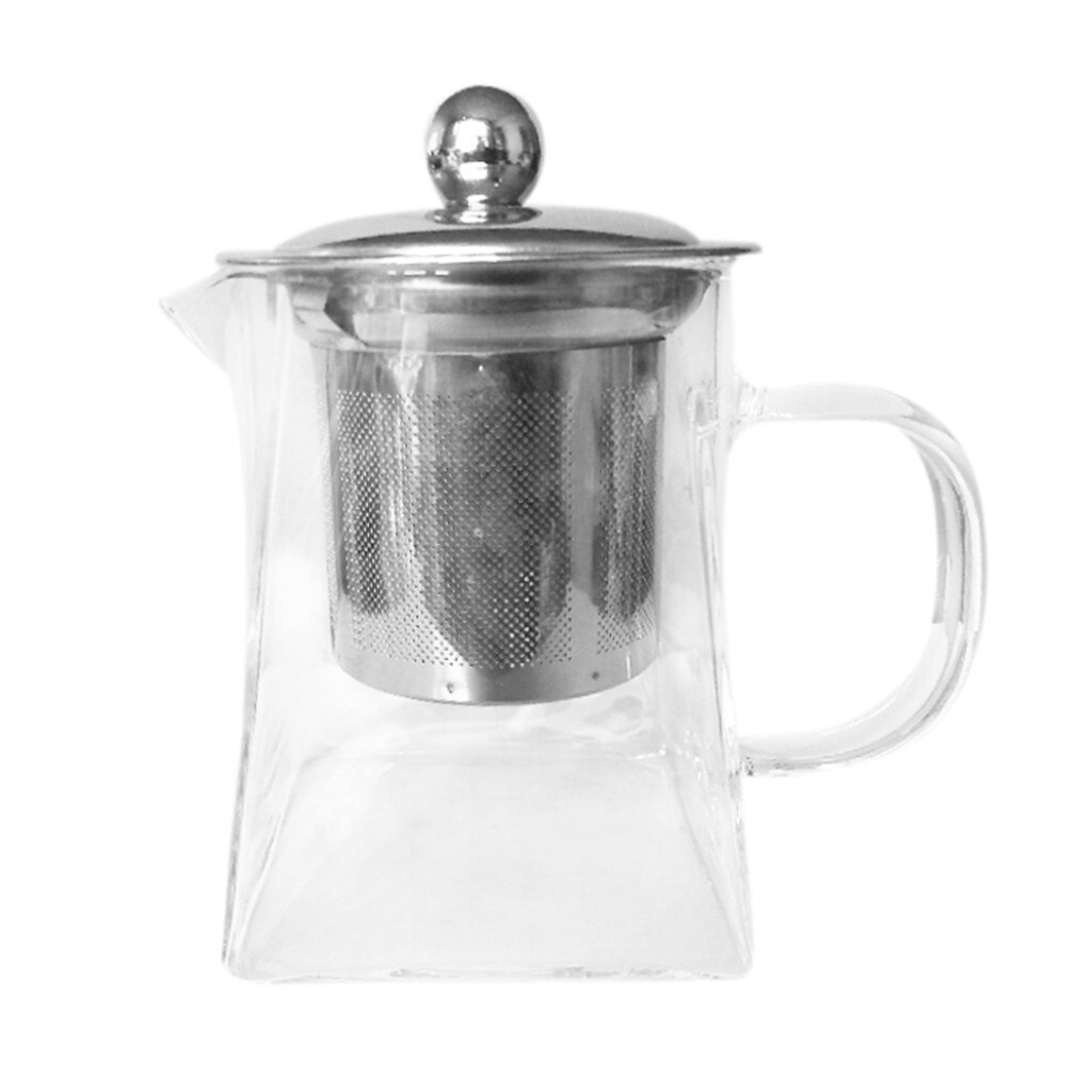 Hittebestendig Glas Theepot met Zeef Filter Zetgroep Tea Pot Praktische Fles Bloem Kopje Thee Thee Blad Kruiden Koffie 350ml