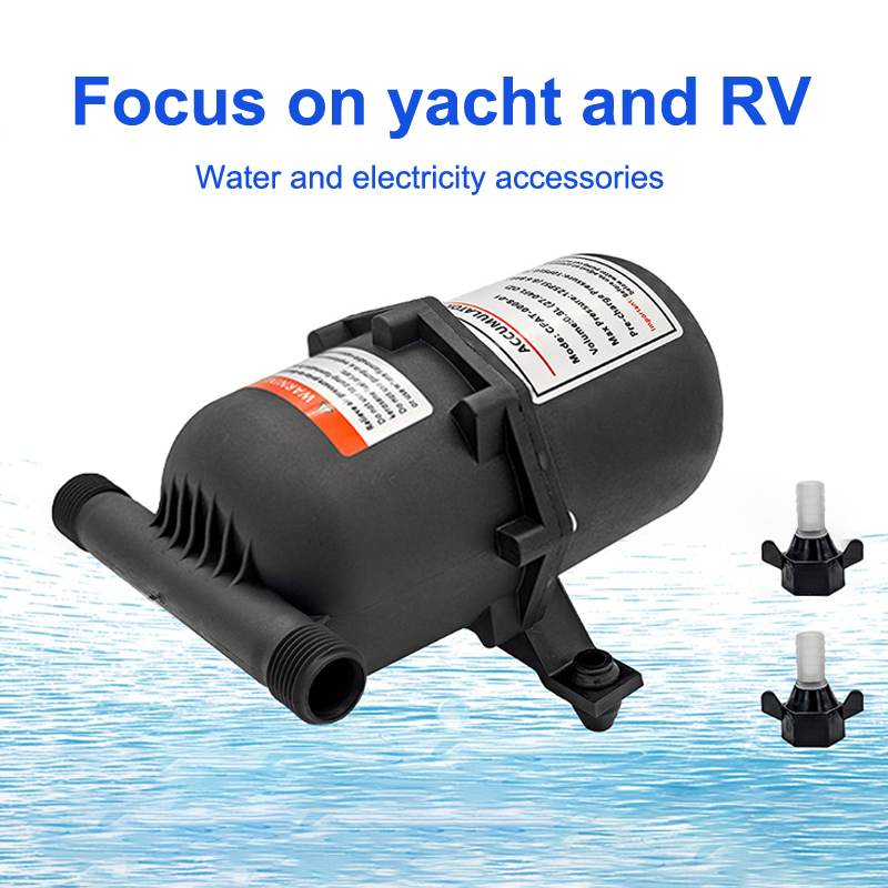 Micro serbatoio di stoccaggio del gas da 0,8 litri; Pompa a membrana ad alta pressione; Adatto per camper e fornitura d'acqua per yacht.