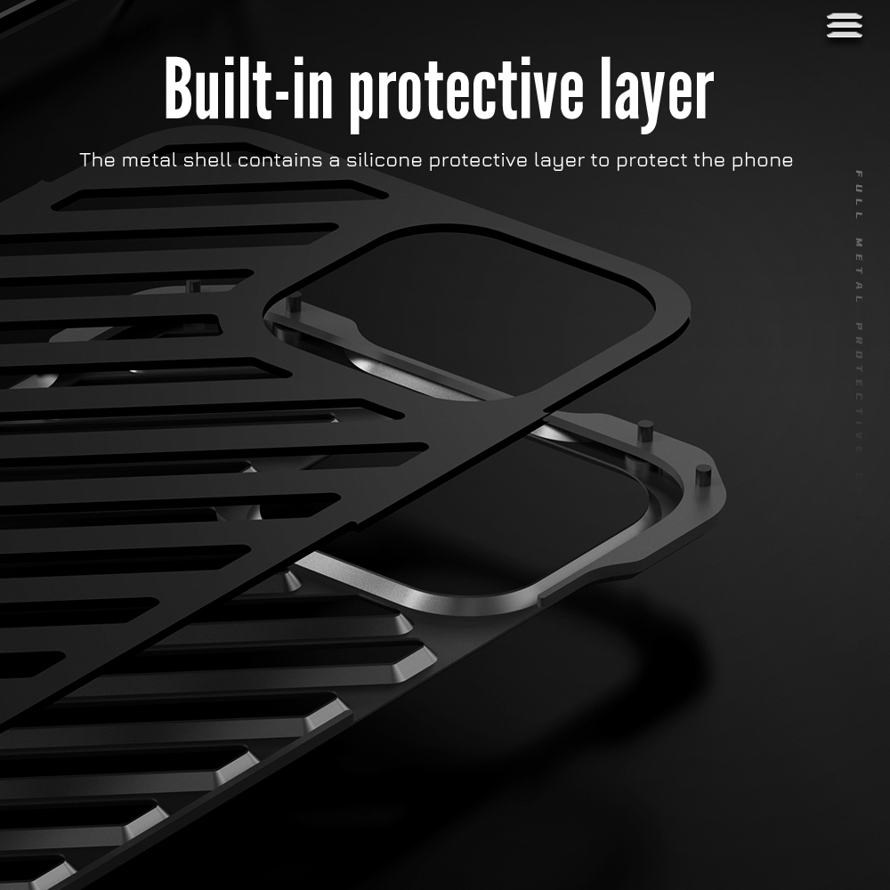 Aluminium Alloy Metal Phone Case for iPhone 12 13 14 15 16 Pro Max 16 Plus Heat Dissipation Ventilate Shockproof Armor Cover