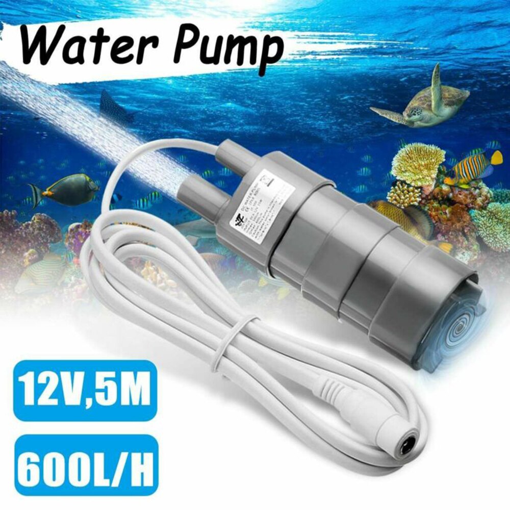 For Fish Aquarium Pump Motor Gray 14.5W Brushless Magnetic Submersible