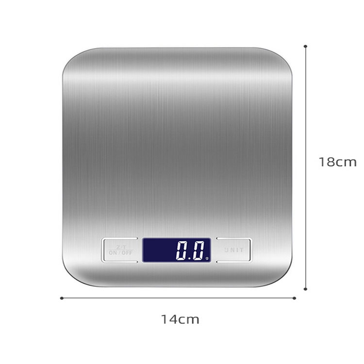 Stainless Steel Electronic Kitchen Scales Chargable Weight Scale Waterproof and Oil Gadget Sets Resistant Kitchen Accessories