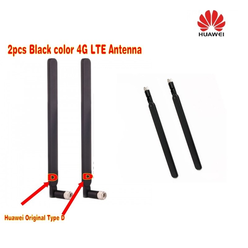 HUAWEI Originais 4G LTE SMA 2x Antena Externa para B315 B310 B525 D-tipo Preto