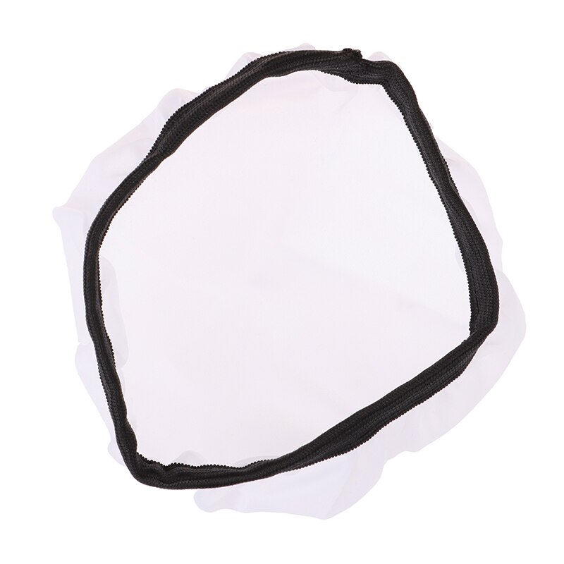 Tela Blanca suave para difusor de luz de fotografía, Reflector estroboscópico de estudio estándar de 7 &quot;y 180mm, 1 unidad