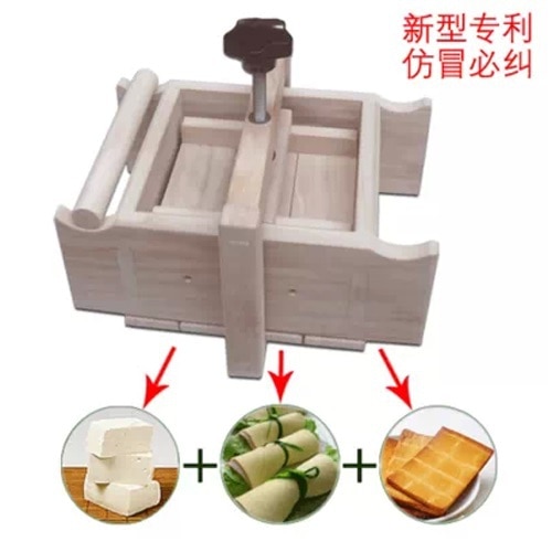 patent domowej roboty tofu forma tofu skrzynka z urządzeniem ciśnieniowym, tofu DIY, Indus drewniane pudełko, bez zapachu