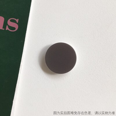 Universal Solid Color Round Airbag Bracket Expanding Stand Grip Mobile Phone Finger Holder For iPhone Samsung Huawei Support: Black-gray