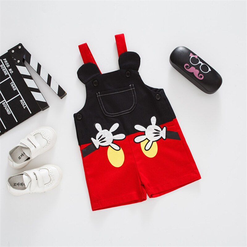 Baby Karikatur Overall lässig Hosen Kind Gurt Hosen Frühling Sommer kurze Hose Strampler Kleinkind Junge Mädchen Overall freundlicher Kleidung