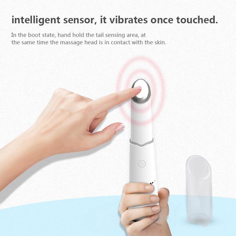 Compress Eye Massager LED Photon Eye Massage Bar Light Therapy Vibrating Skin Tighten Lift Eye Bag Anti Wrinkle Beauty Wand