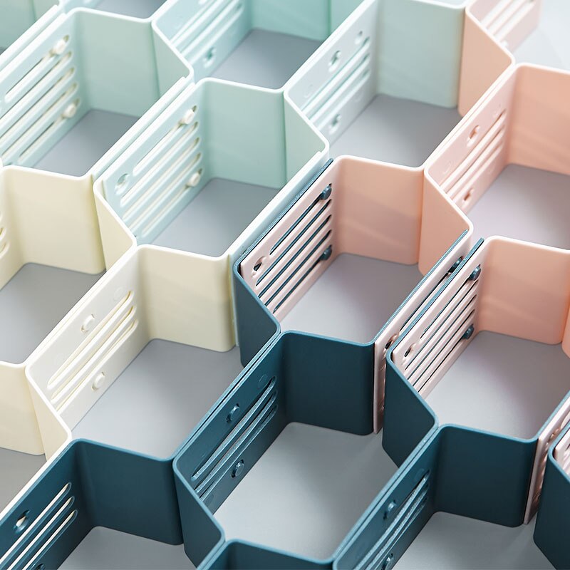 L.H.S Honeycomb drawer organizer Organizer for underwear Organizer for socks Drawer closet storage box divider