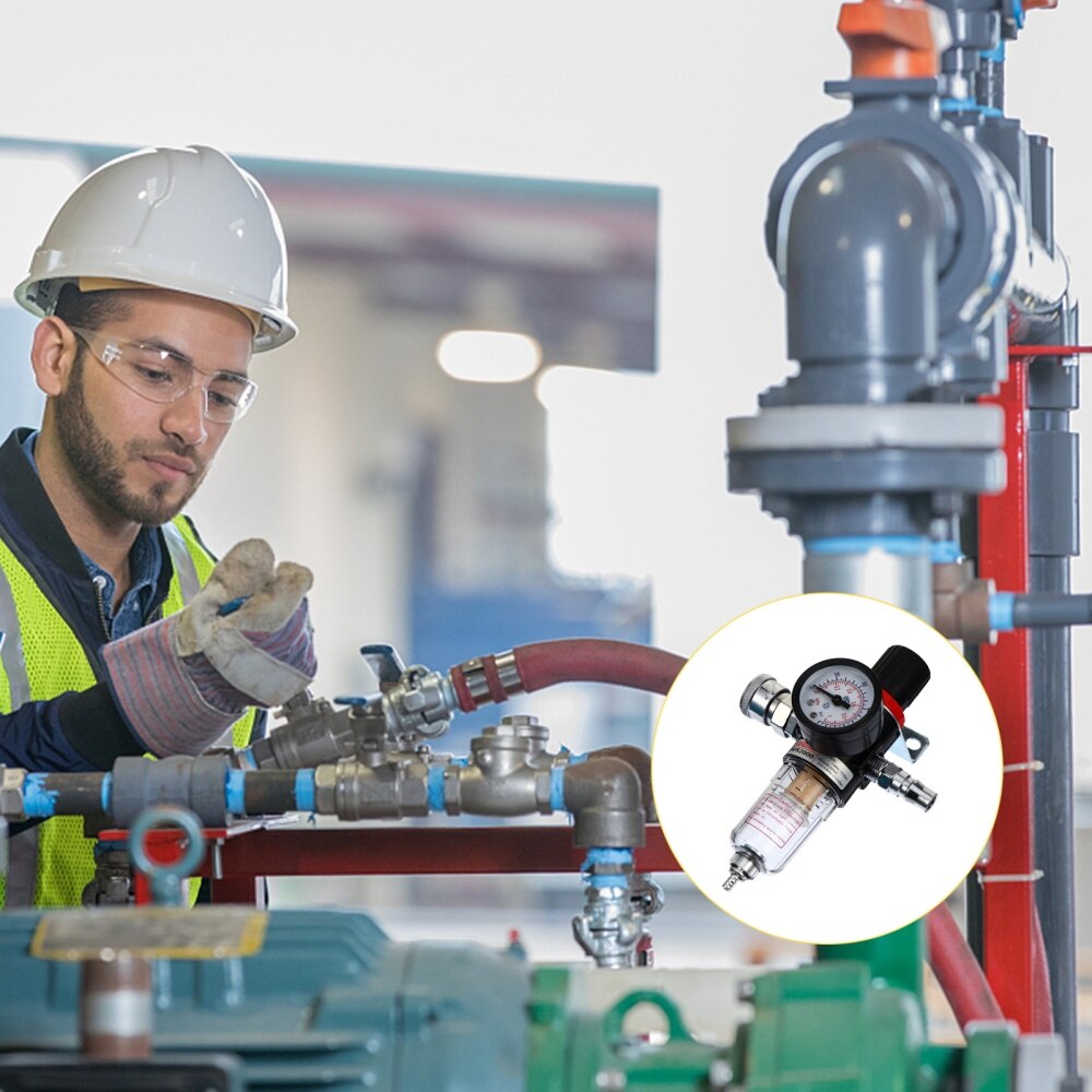 Air Compressor Filter Pressure Gauge Pneumatic Fil... – Vicedeal