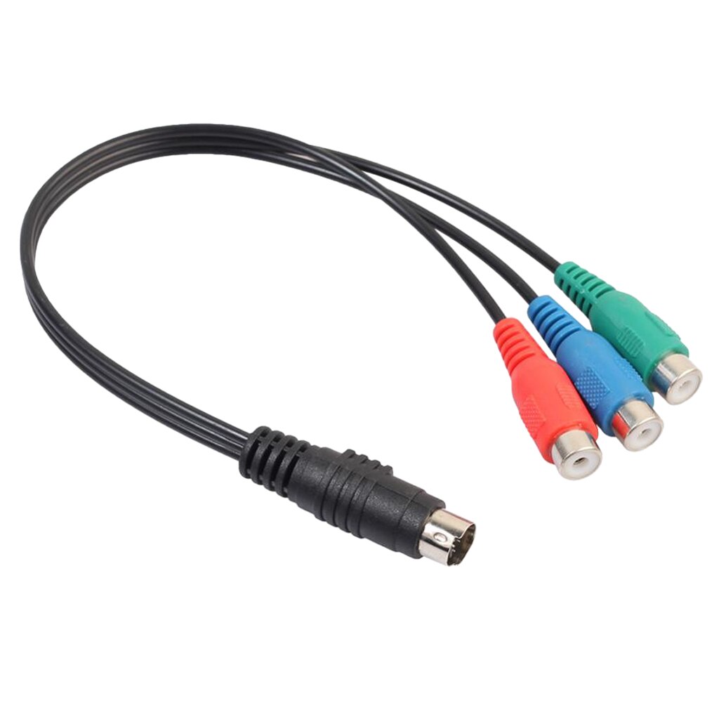 7PIN To 3RCA Different Adapter Cable S Video To 3 RCA RGB Component For DV