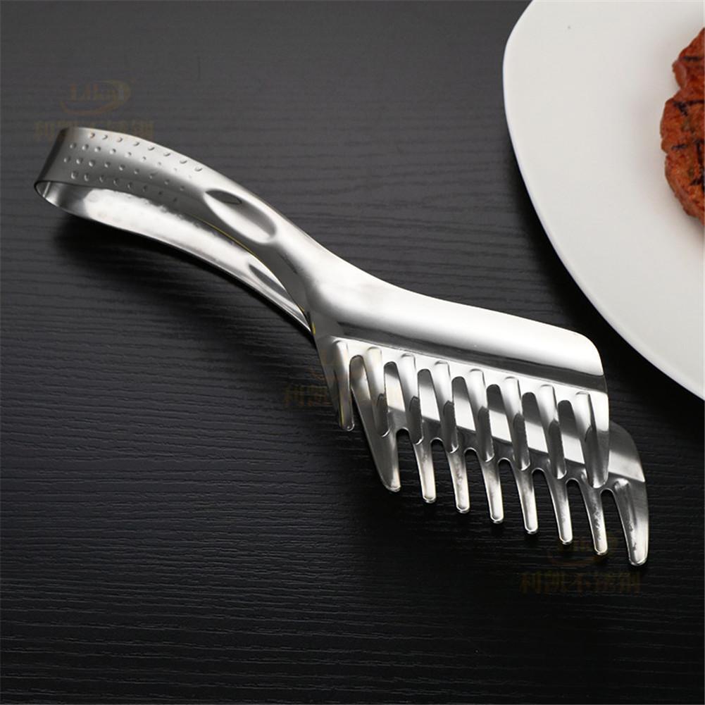 Spaghetti Folder Noodle Clip Pointed Food Clip Western Restaurant Tools Stainless Steel Food Comb Clip Kitchen Spaghetti Tool