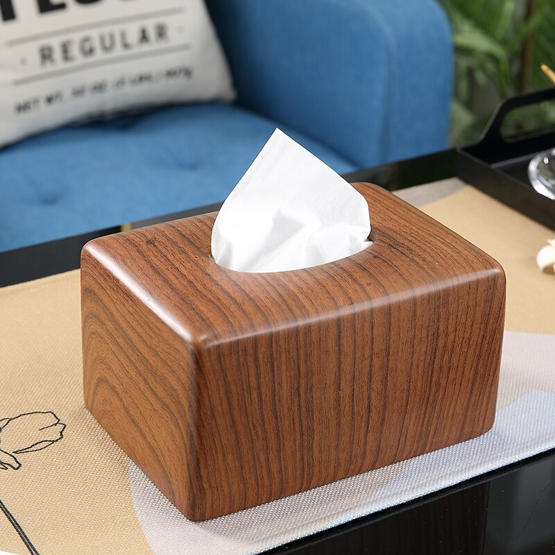 Square Oval Ceramic Tissue Box Desktop Decoration Painted Tissue Storage Box Napkin Holder Paper Towel Tube Storage Organize Box: squarea c1